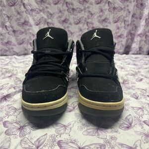 Jordan Black Mid-Top Sneakers with Suede Upper